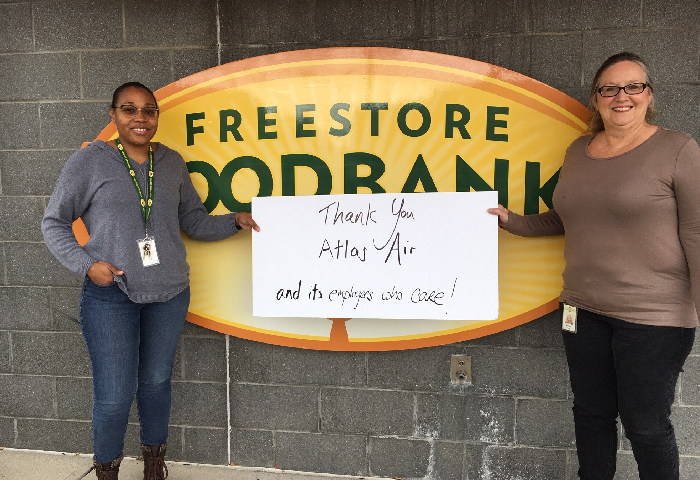 Freestore Foodbank Thanks Atlas Employees