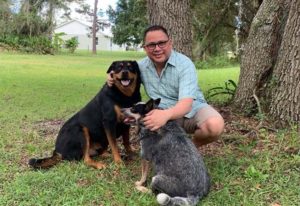 Jesse and his dogs