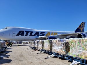 Atlas Air carrying canola seeds
