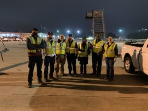 Michelle with the Ground Ops team during Peak in 2021.