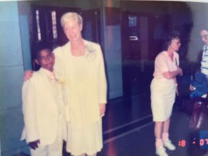 Kurt with his 5th grade teacher Mrs. Pollack, the woman who changed his life.