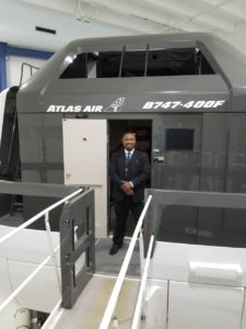 Kurt in the simulator in Miami.