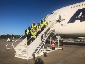 Michelle with the Ground Ops team at IAH.