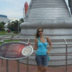 Adriana at the Kennedy Space Center in Florida.