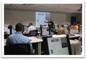 Trainee pilots attending class at Atlas Air's training center in Miami